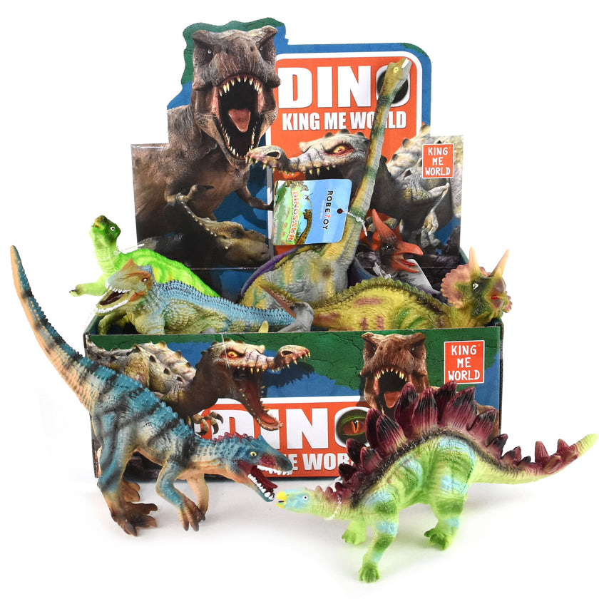 Mjuk dinosaurie med pipande ljud 23cm