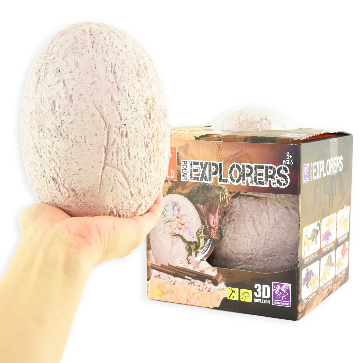Gräv ut dinosaurieägg 16cm
