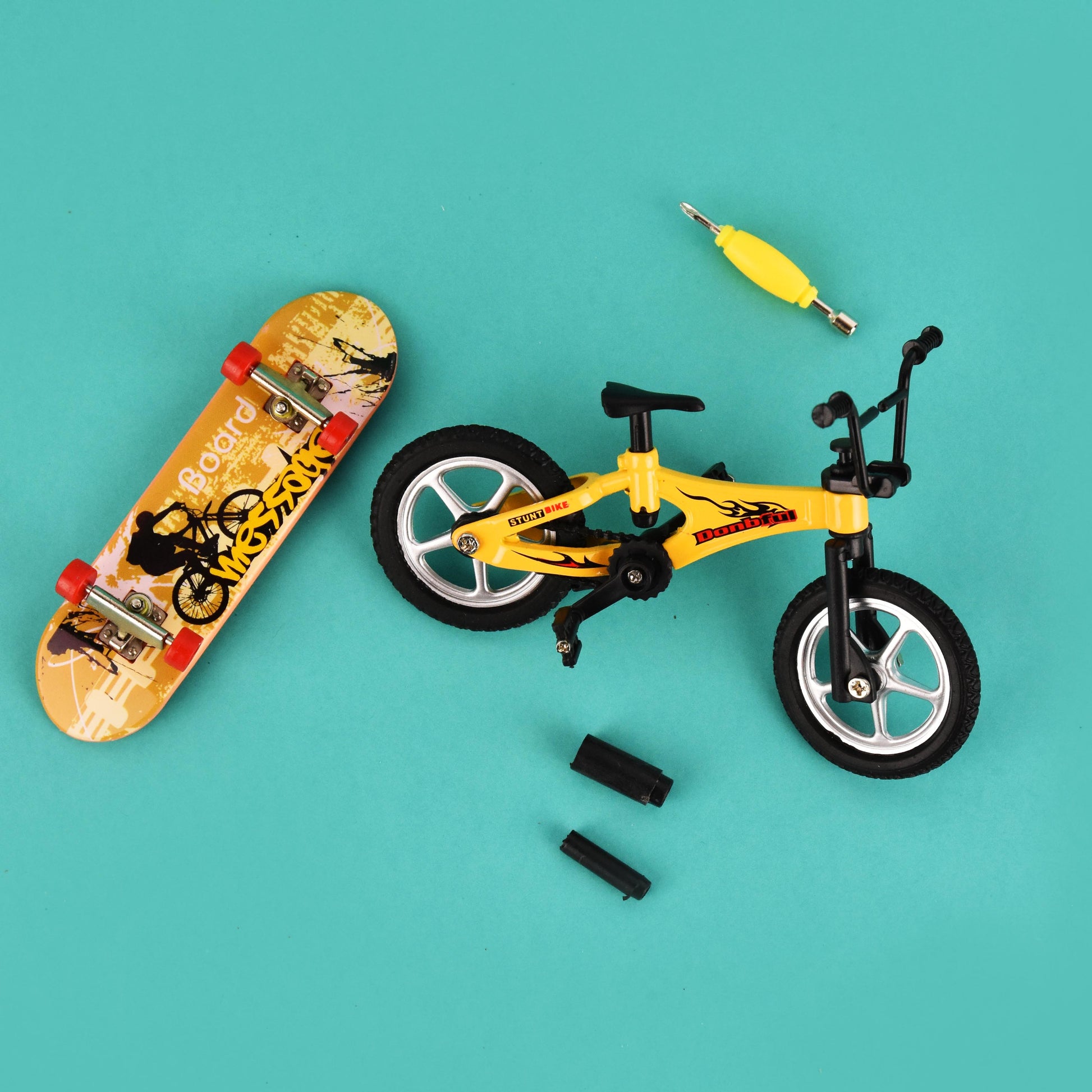 Fingerskateboard och bmx