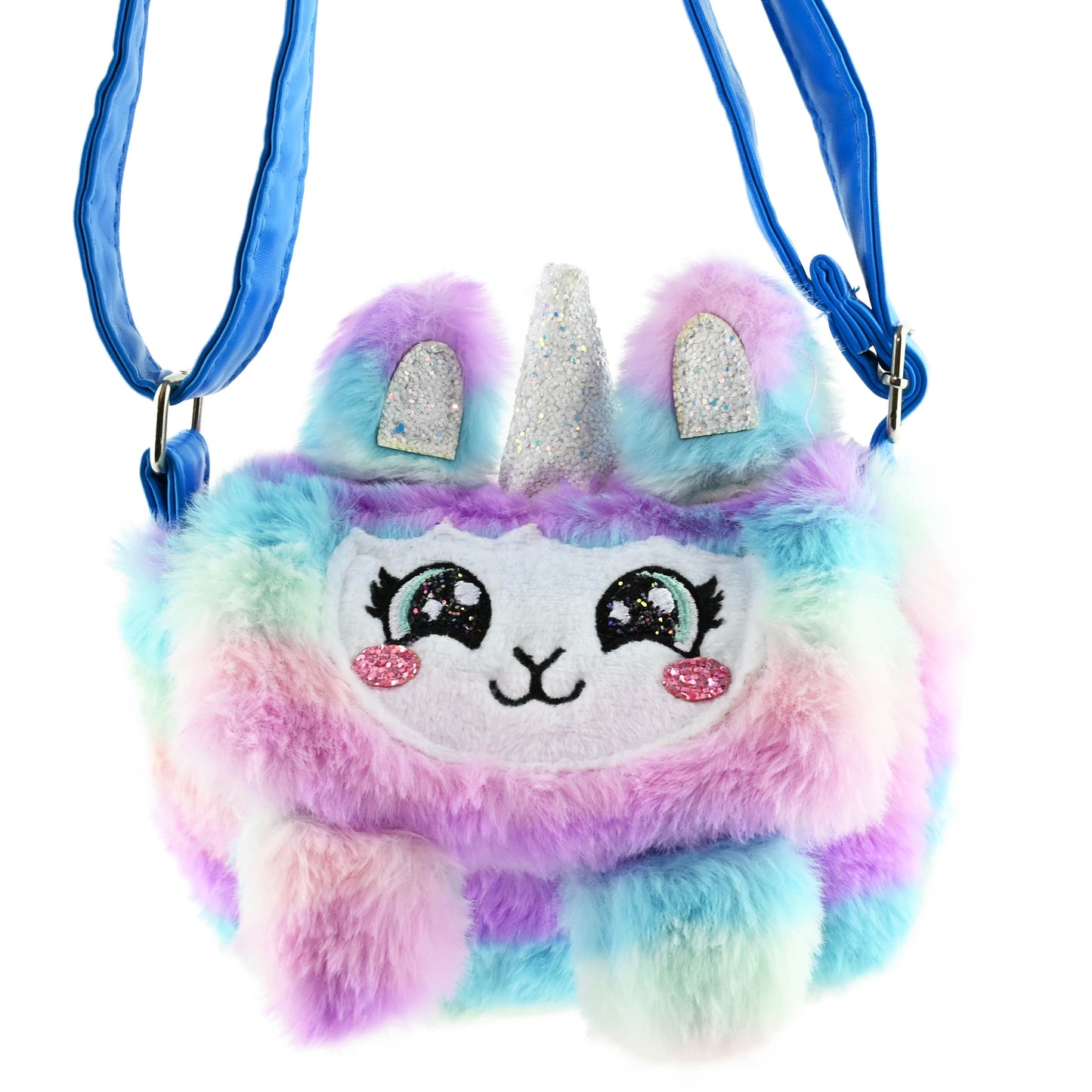 Väska plysch enhörning 18cm