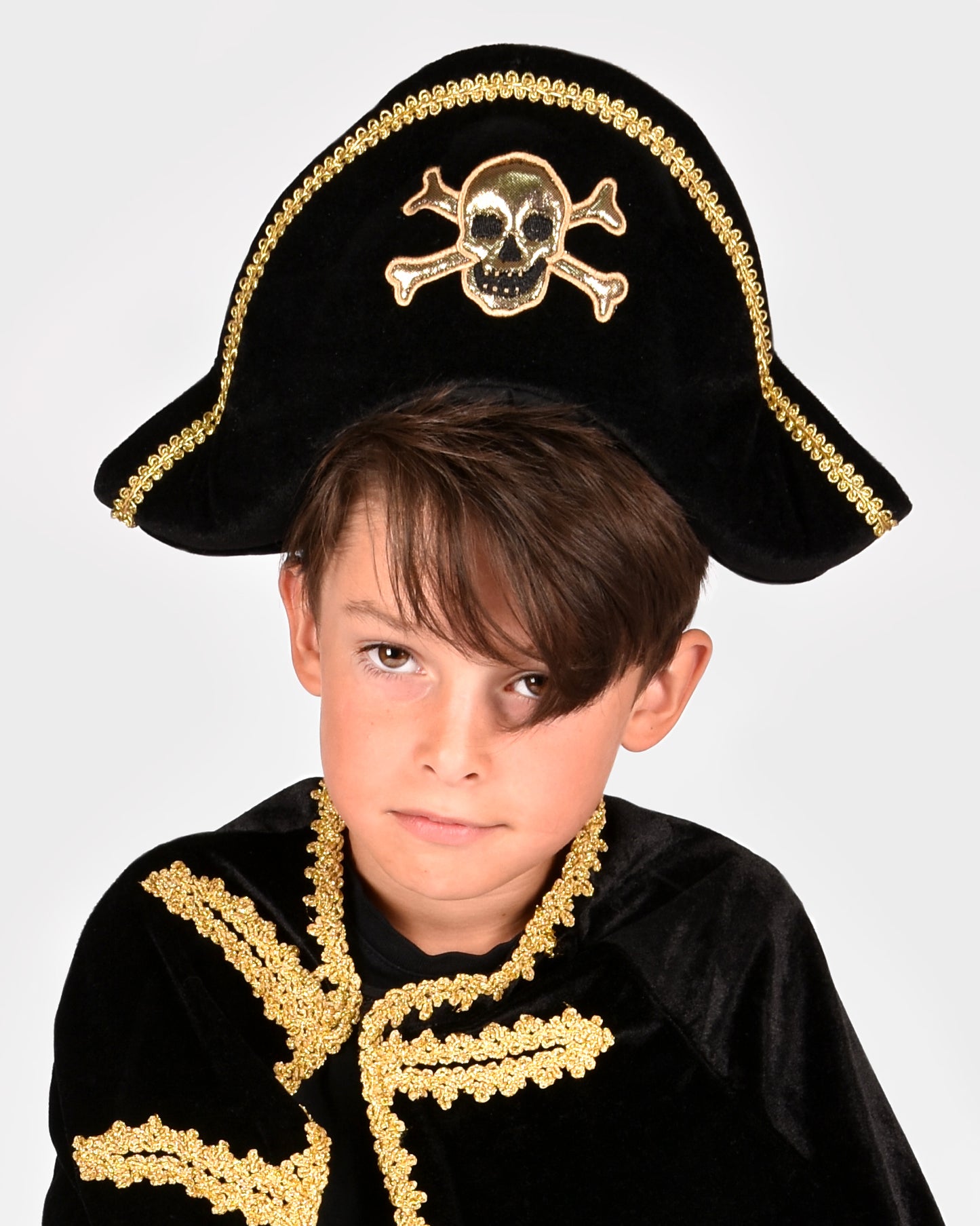 Hatt pirat sammet deluxe 35cm