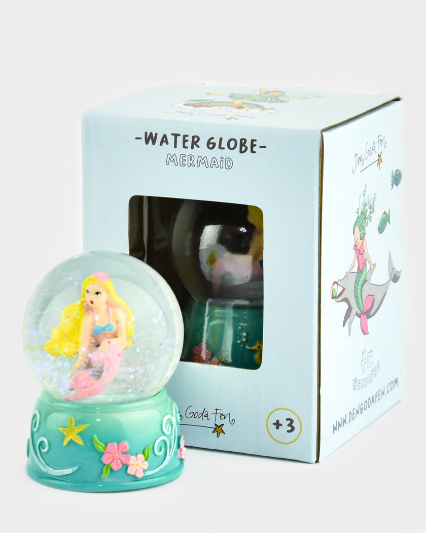 Glittrande glob med sjöjungfru 7cm
