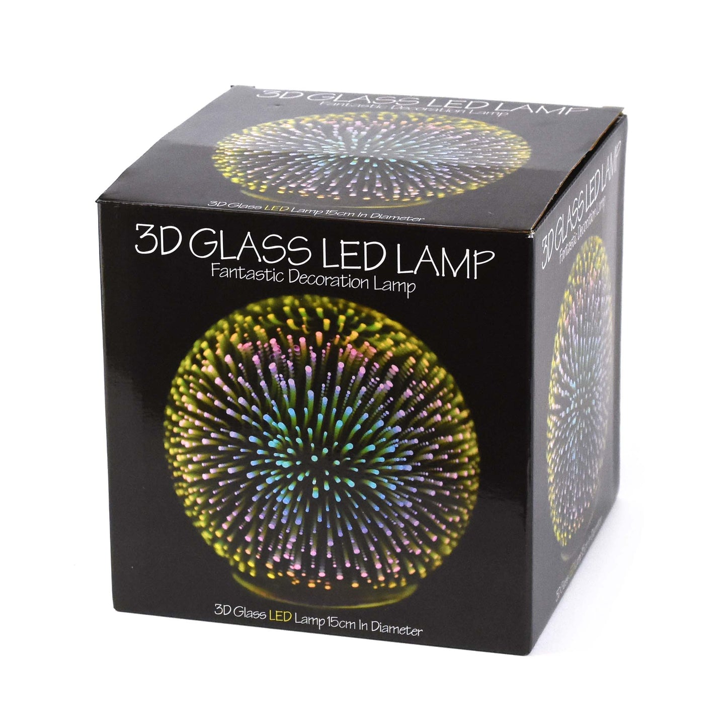 Glaslampa 3d-mönster b/o 12cm