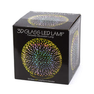 Glaslampa 3d-mönster b/o 12cm