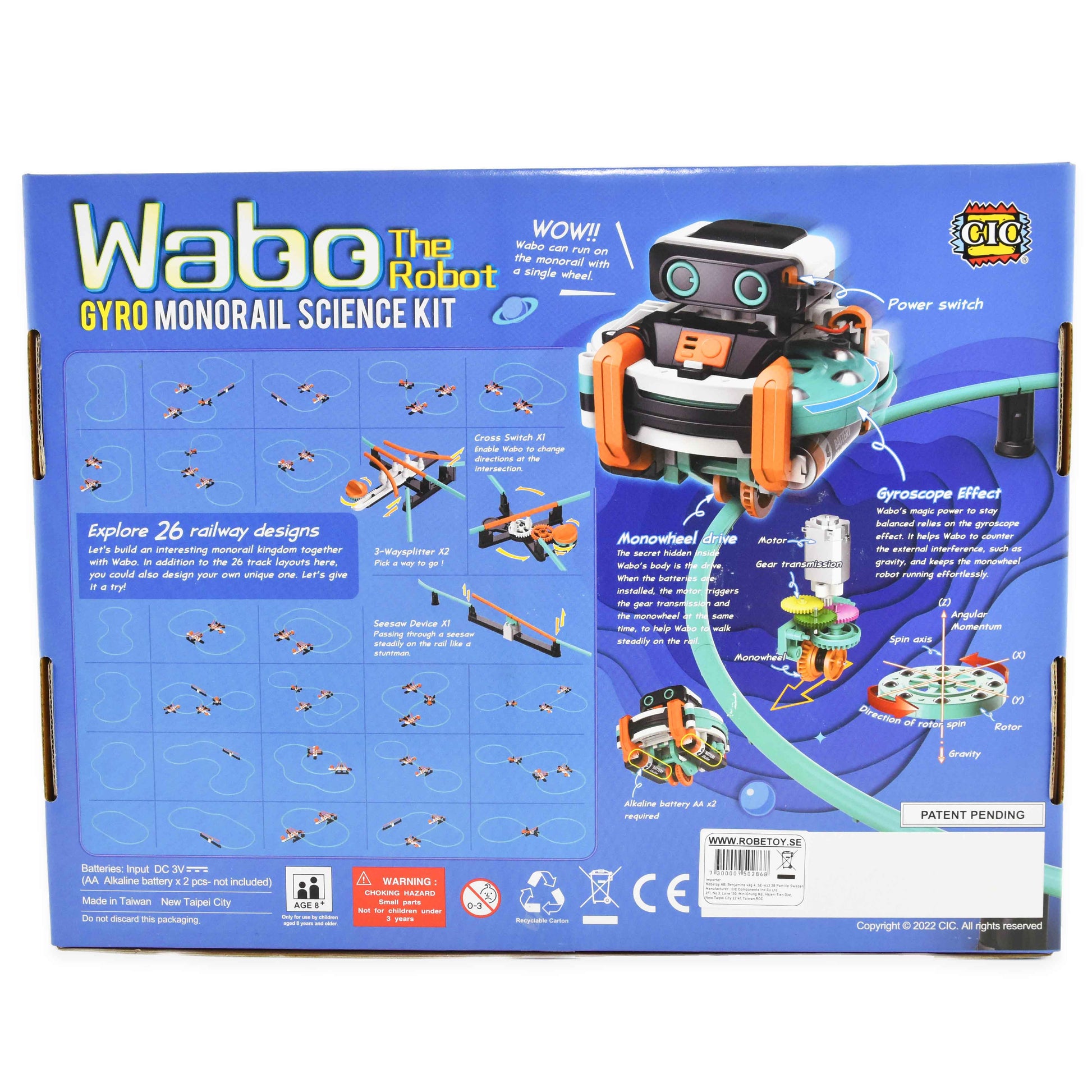 Wabo robotbyggsats 186 delar 38cm