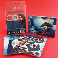 3D-teaterpussel haj 17cm