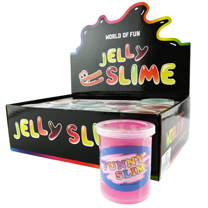 Stor genomskinlig slime 130g 7cm