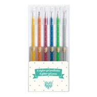 6 glitter gel pens