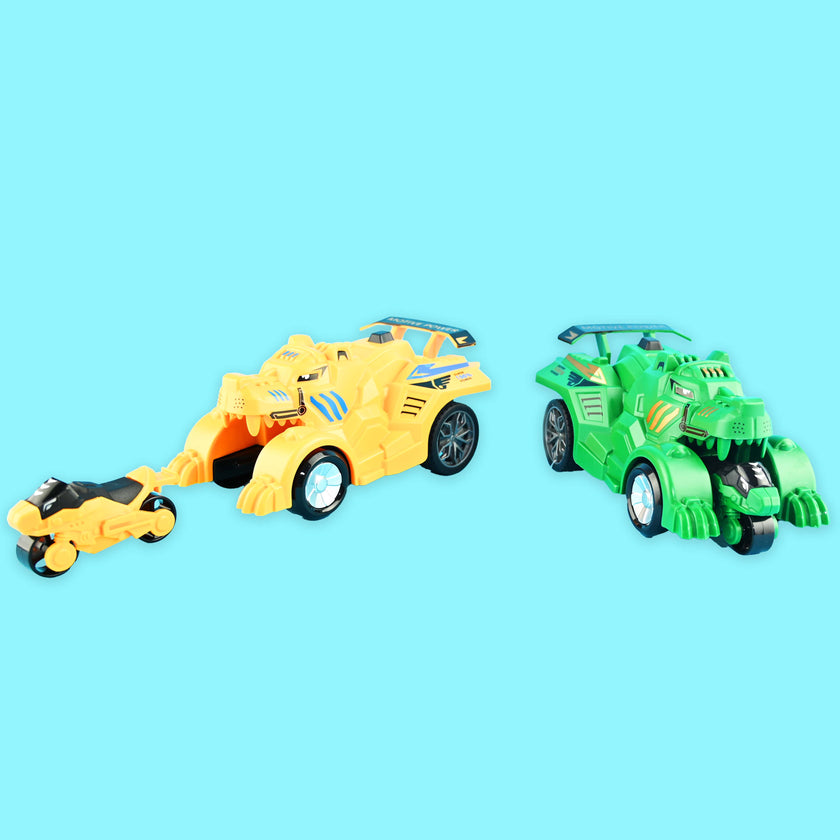 Bilkatapult dinosaurie 14cm