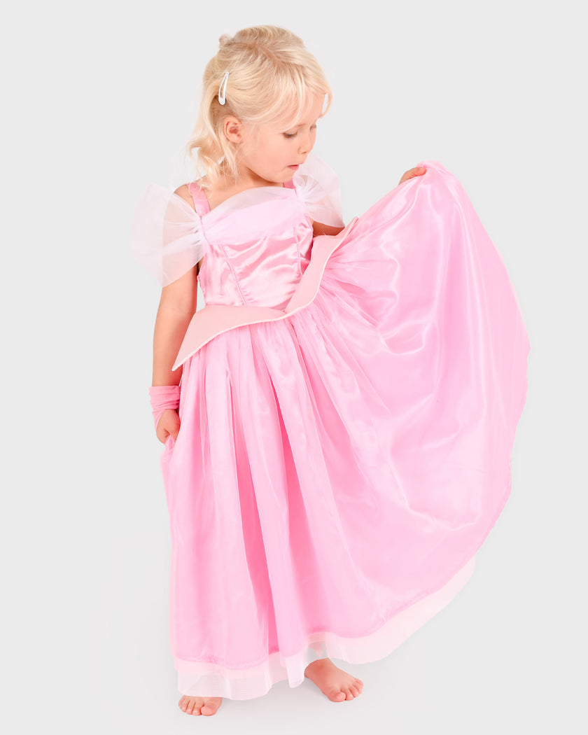Rosa prinsessklänning set 98-104 cl 2-4 år