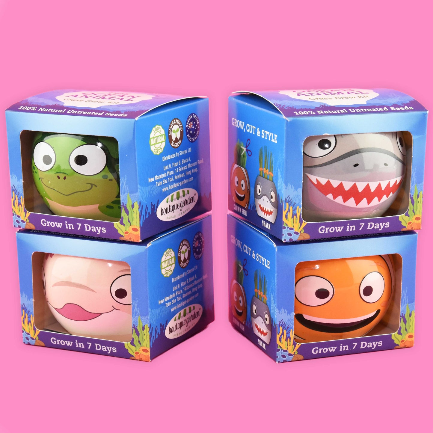 Växande gräskit havsdjur 6cm