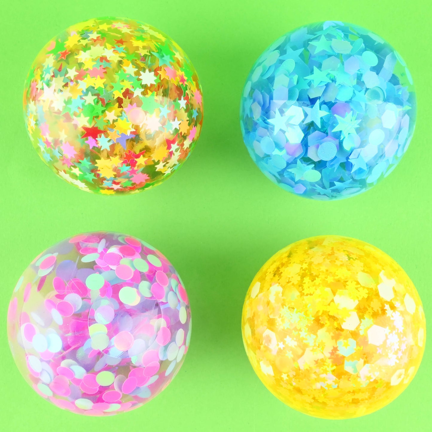 Kläm boll med sequins 6cm
