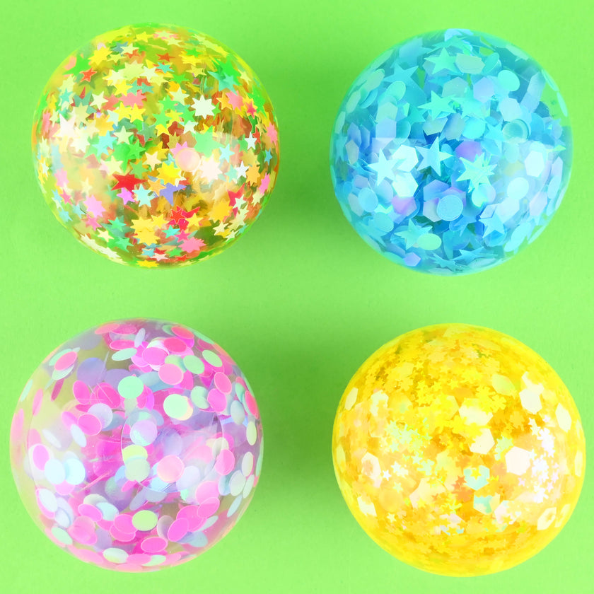 Kläm boll med sequins 6cm