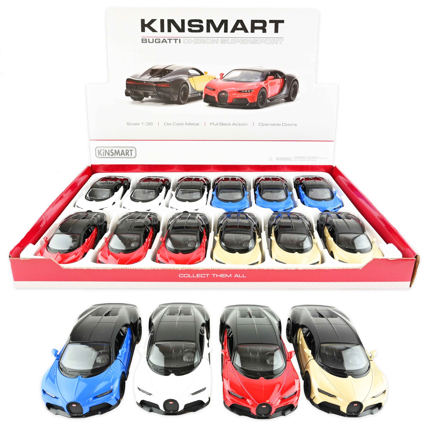 Bil Bugatti Chiron pb 13cm 1:38