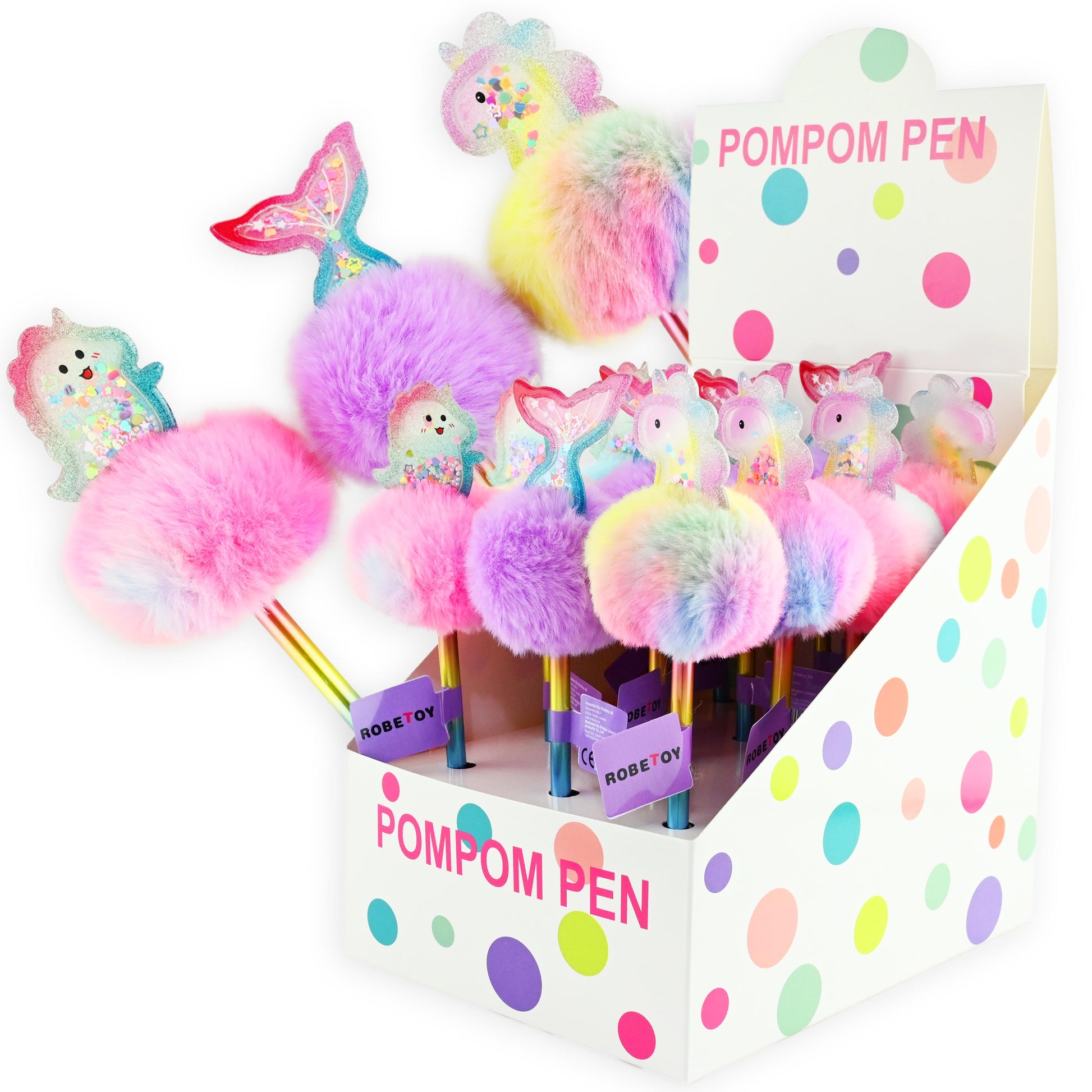 Penna fluffig pompom 21cm