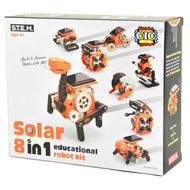 Solenergipedagogisk robot 8in1 194delar 21cm