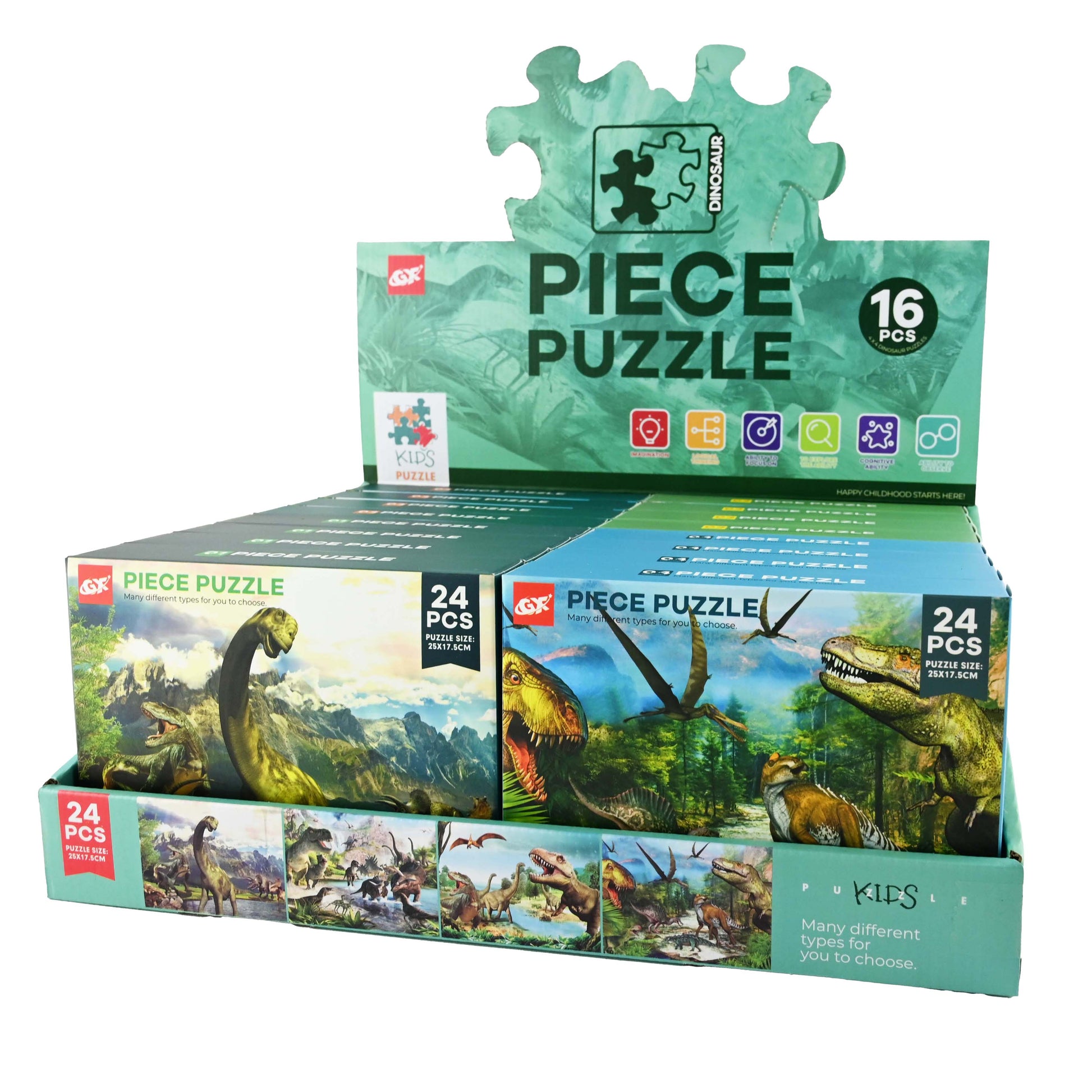 Pussel dinosaurie 24 bitar 25cm