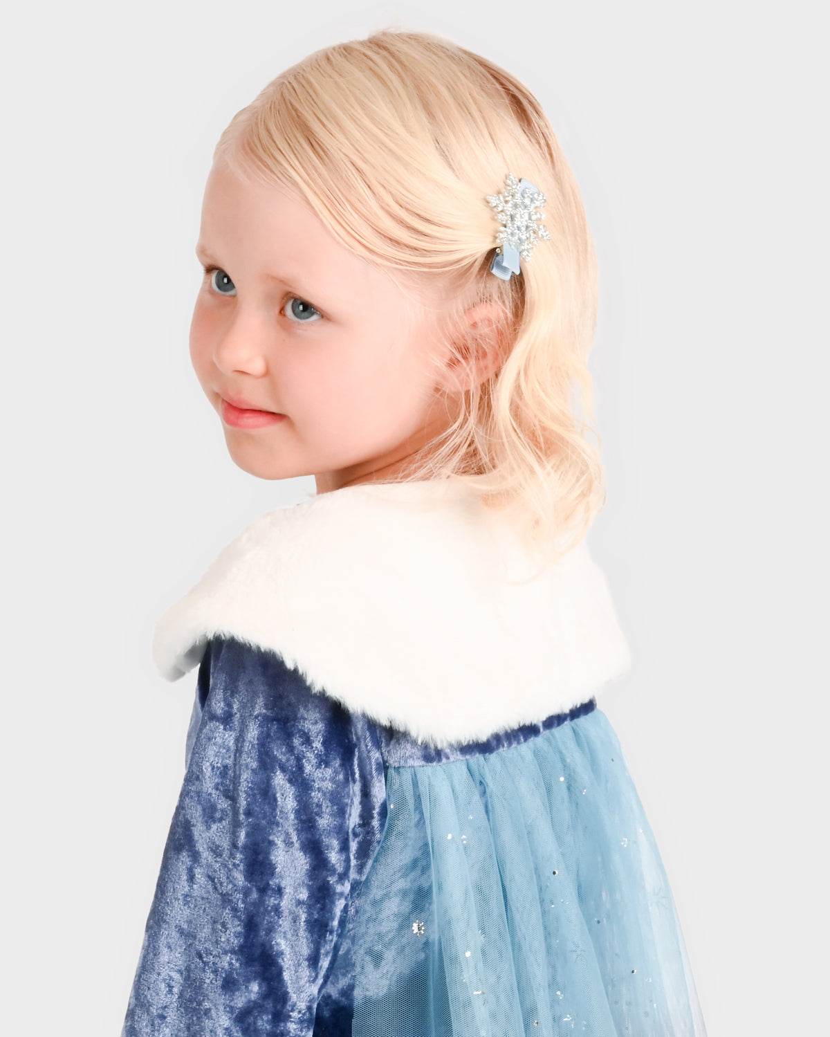 Vinterklänning prinsessa blå