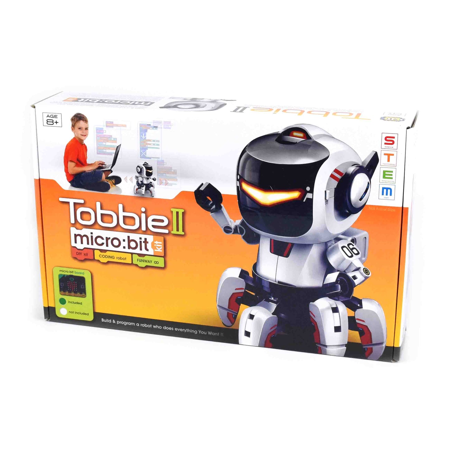 Tobbie 2.0 micro:bit-kort ingår b/o 17,6cm