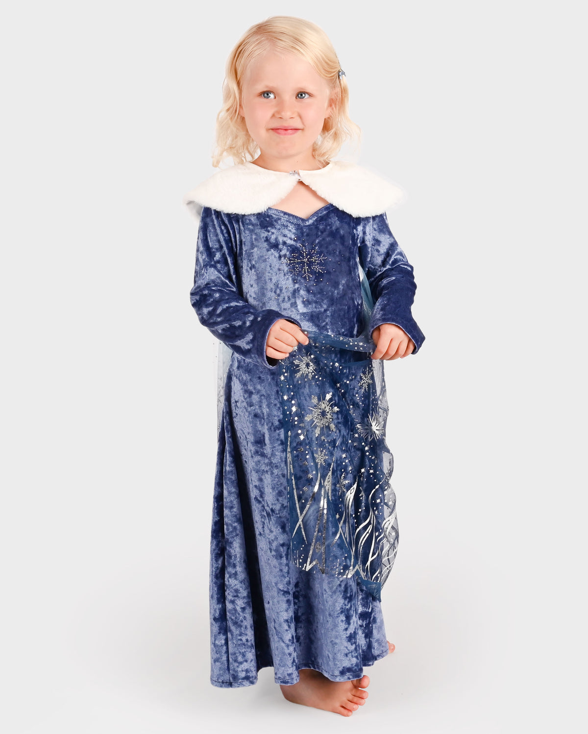 Vinterklänning prinsessa blå