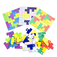 Tangram pussel set regnbåge 64 bitar