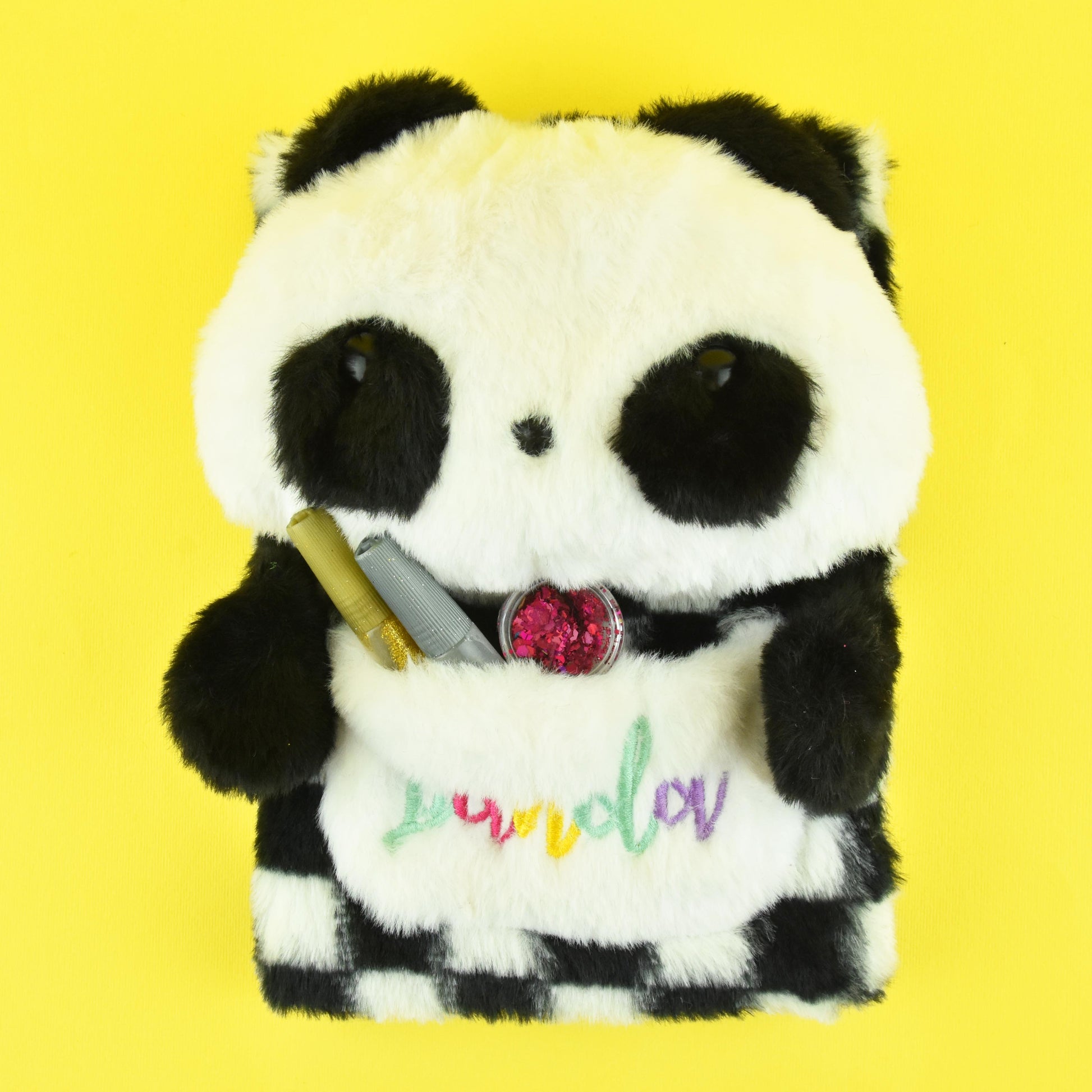 Anteckningsbok fluffig panda A5