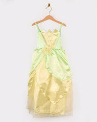 Prinsessklänning ljusgrön med tillbehör 110-116 kl 4-6 år