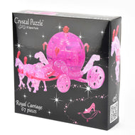 Kristallpusselvagn rosa 67 delar