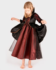 Klänning vampyrdrottning deluxe 122-128 cl 6-8 år