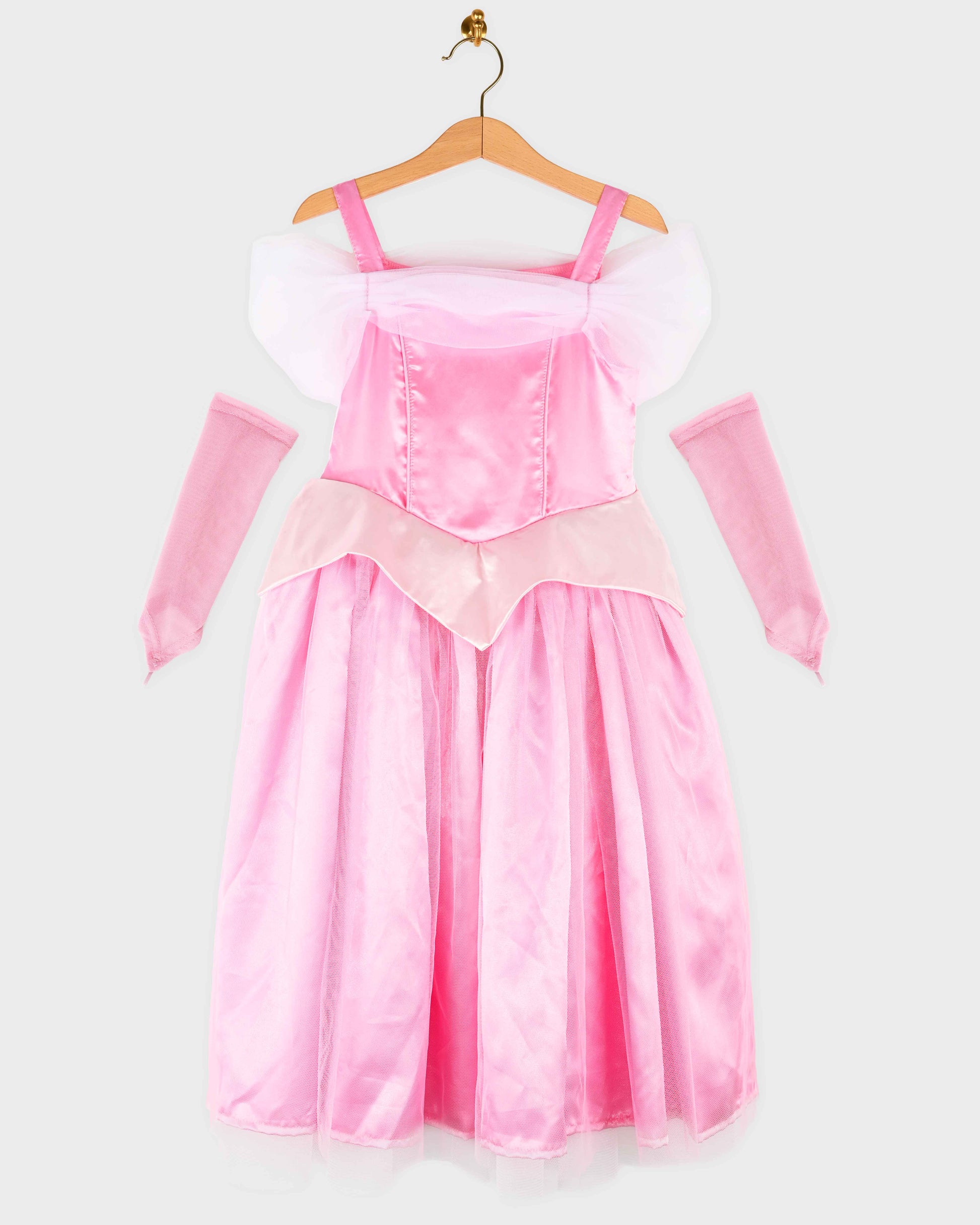Rosa prinsessklänning set i flera storlekar