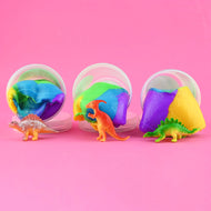 Kladd dinosaurie med suddgummi flerfärgad 140g 10cm