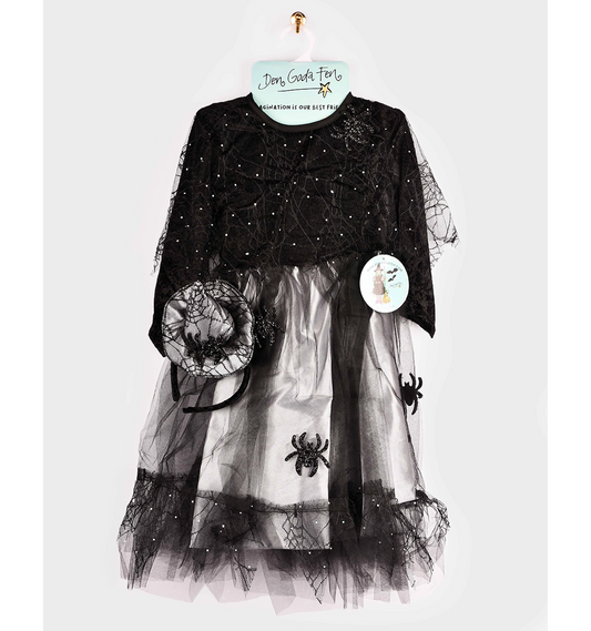 🧙‍♀️ Witch Dress med tillbehör för Halloween
