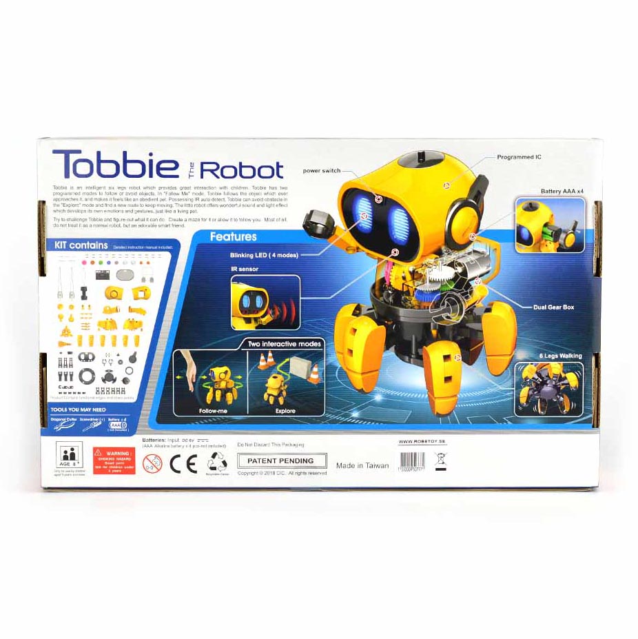 Tobbie roboten 107 delar 37cm