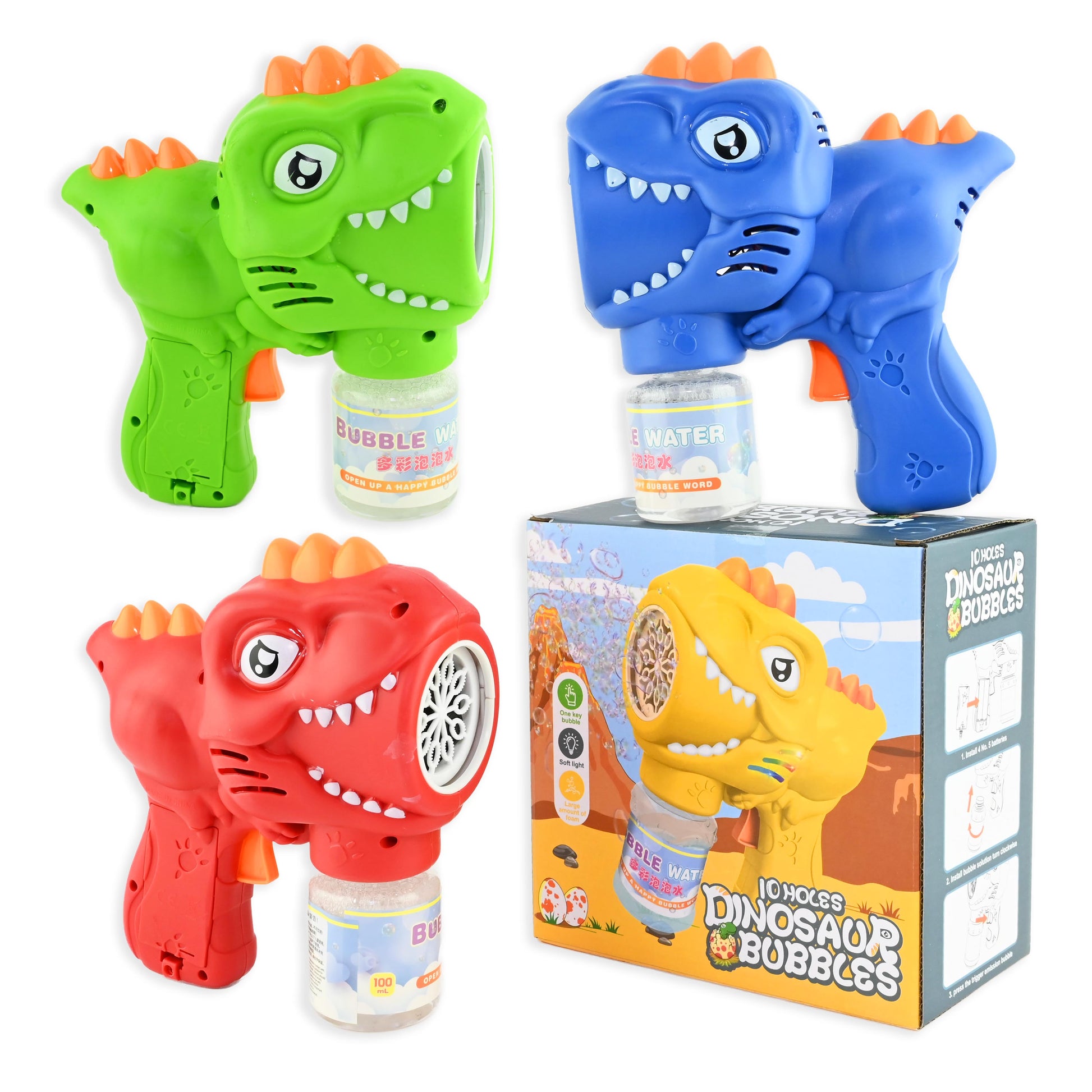 Bubblapistol dinosaurie 18cm