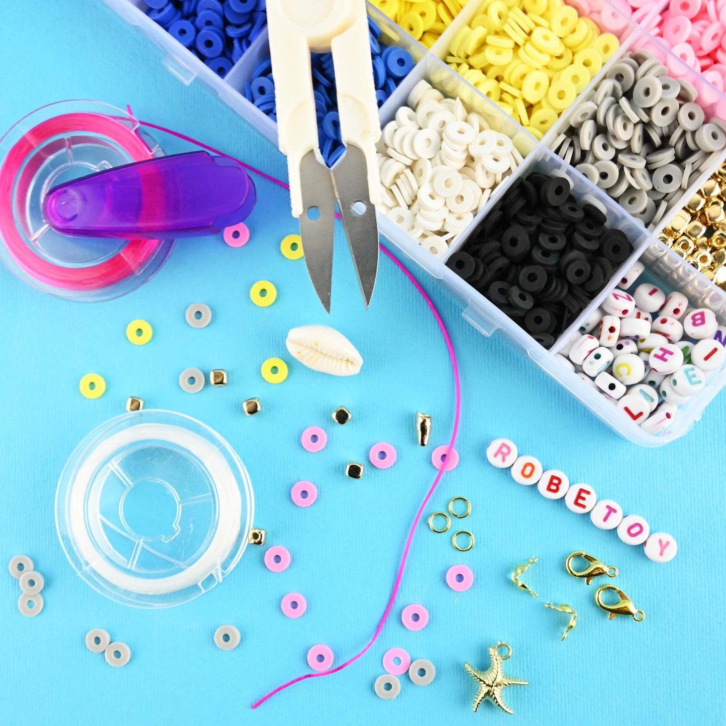 Loop-pärlor gör-det-själv-set 4000pcs 19cm