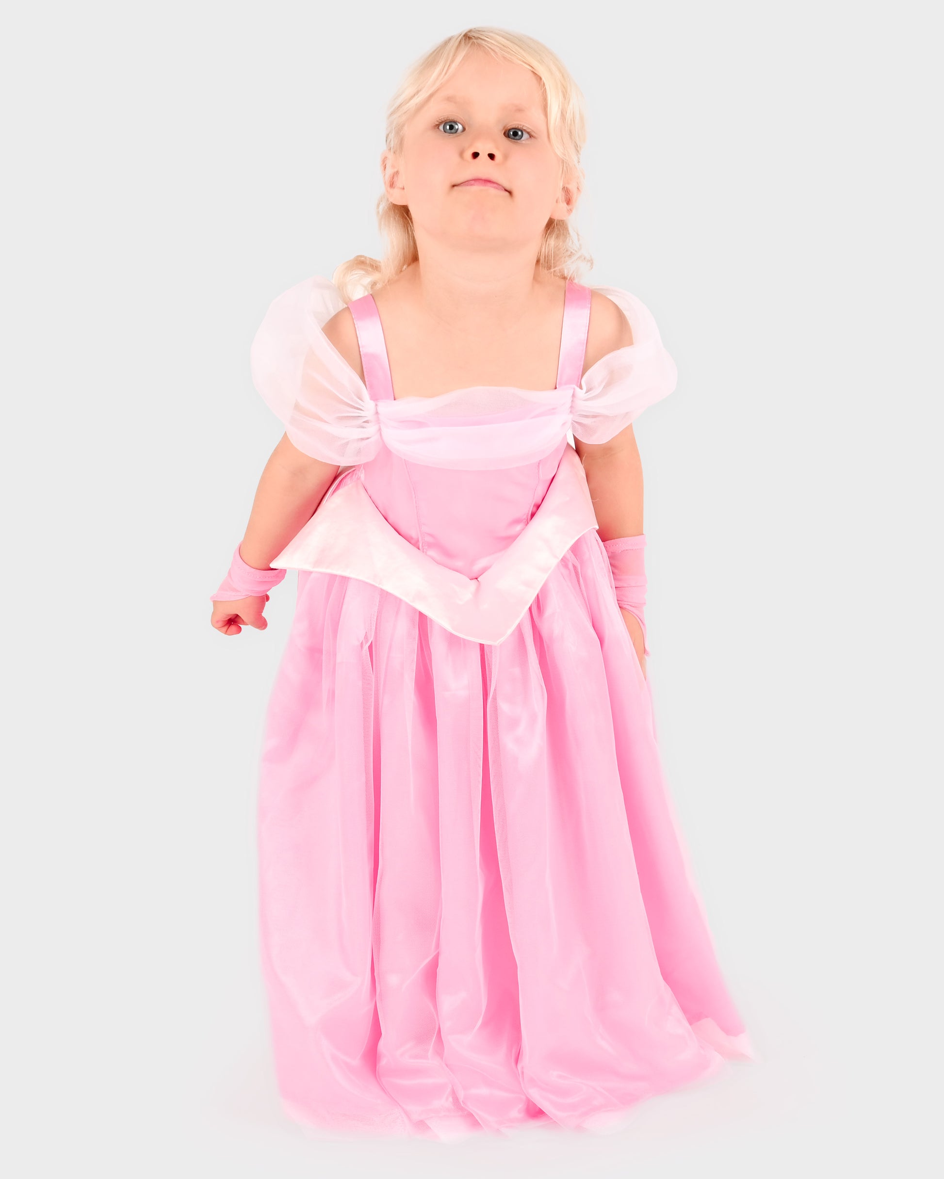 Rosa prinsessklänning set 122-128cl 6-8 år