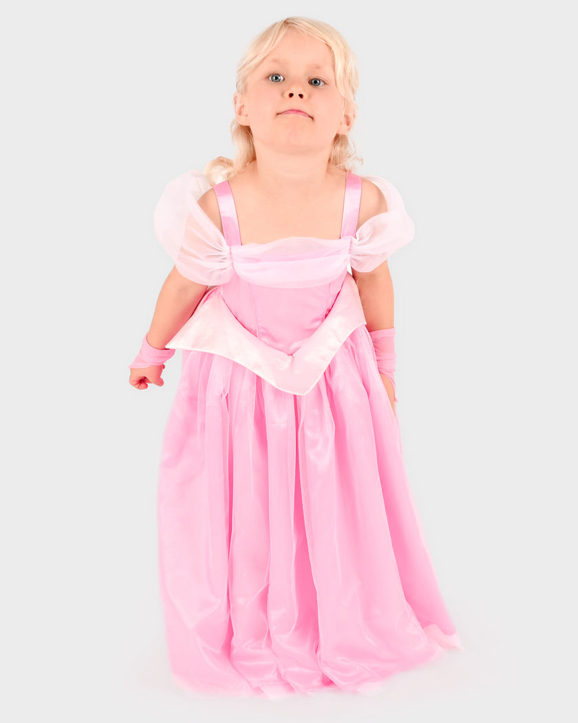 Rosa prinsessklänning set 122-128cl 6-8 år