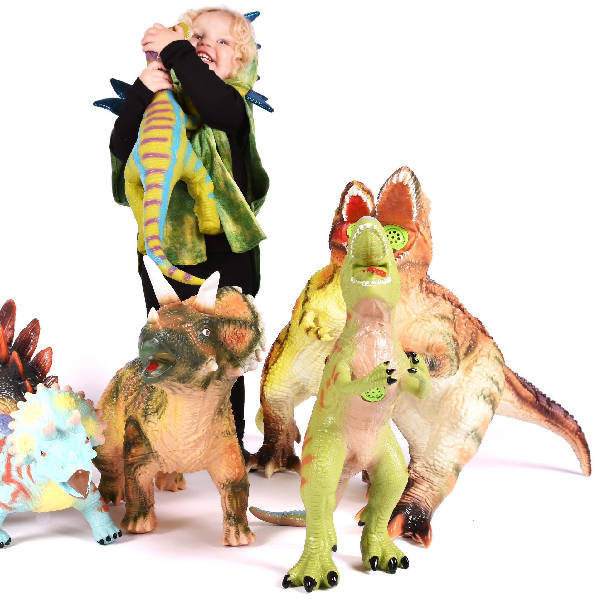 Dinosaurie giganotosaurus ryter ljud 43cm