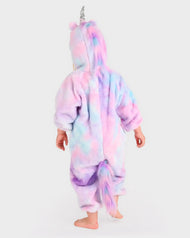 🦄 Enhörningsoverall i regnbågsfärger – Storlek 104 cl (3–4 år)
