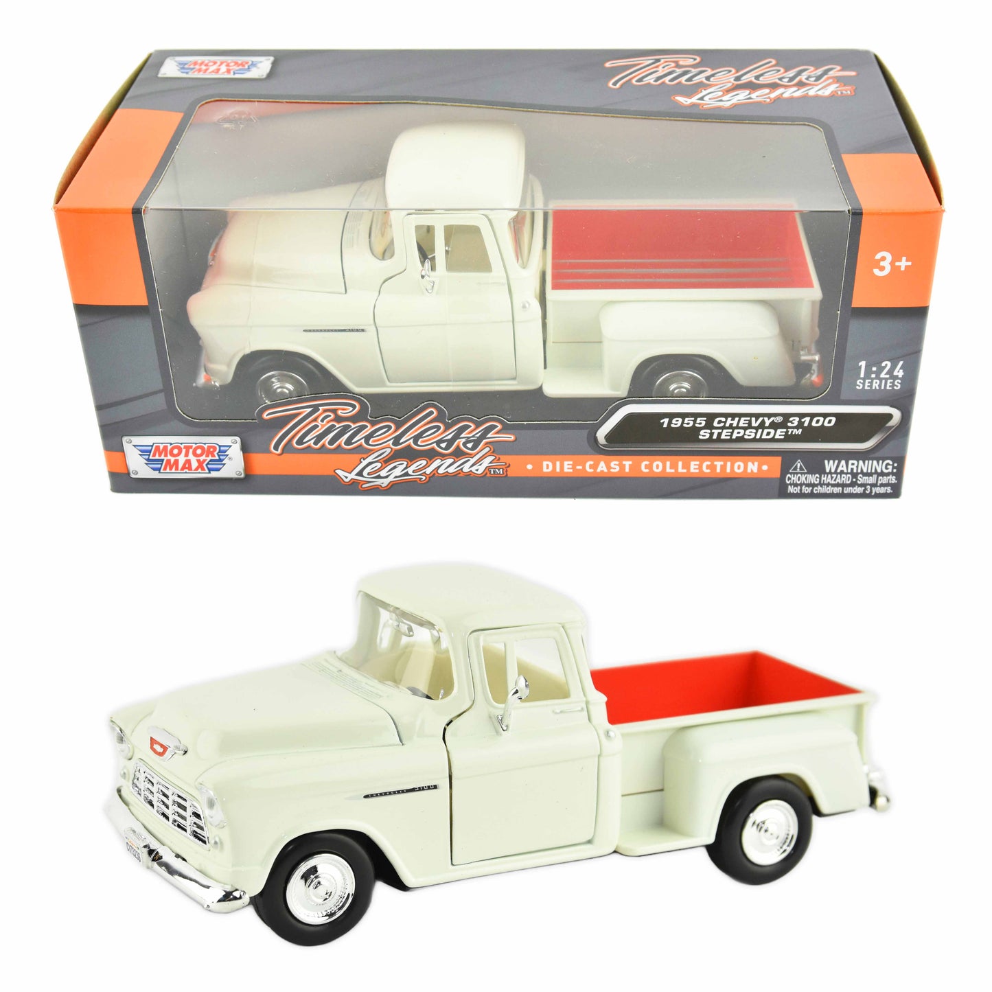 Chevy 3100 stepside bil (1955) 1:24 19cm