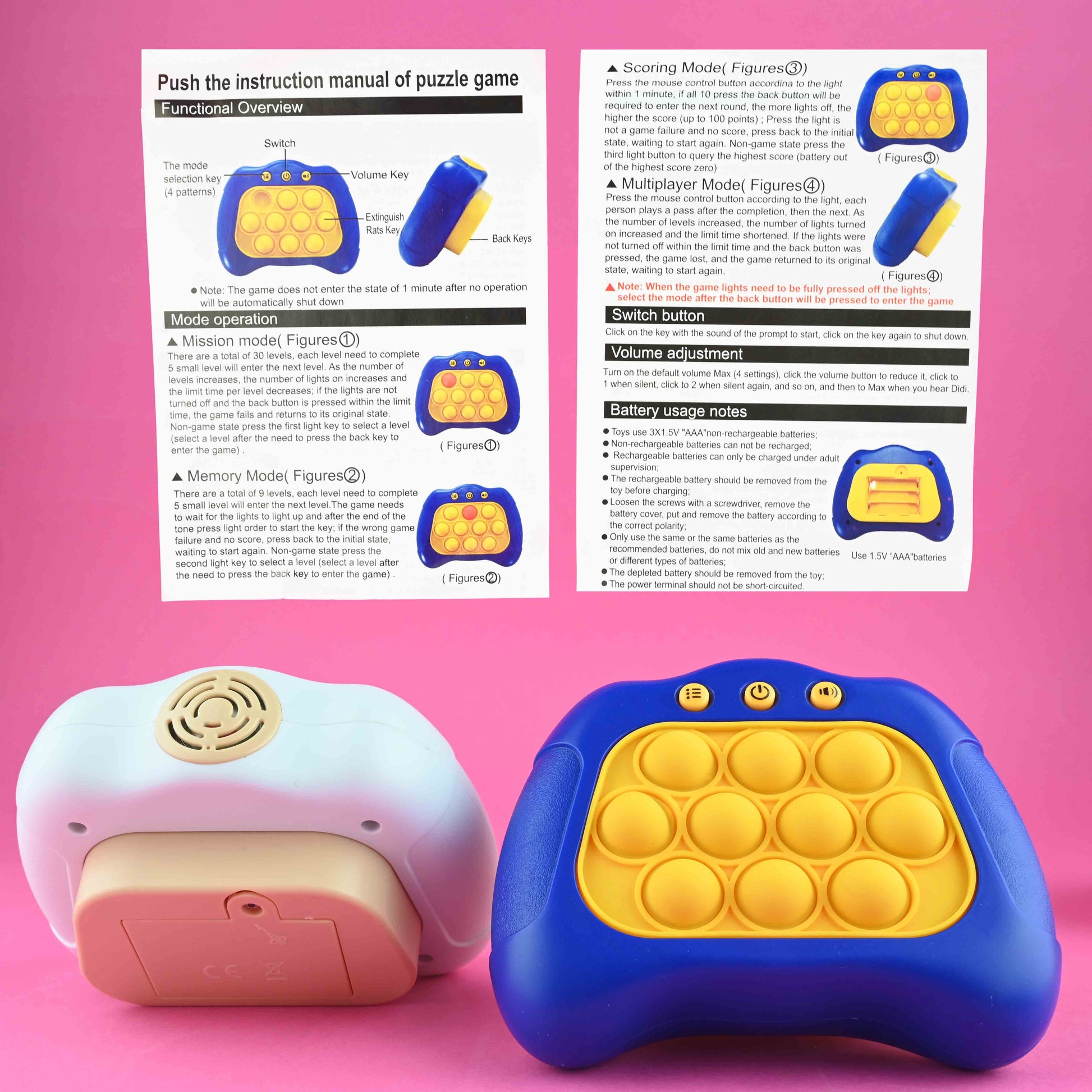 Pop push-spel b/o 12cm
