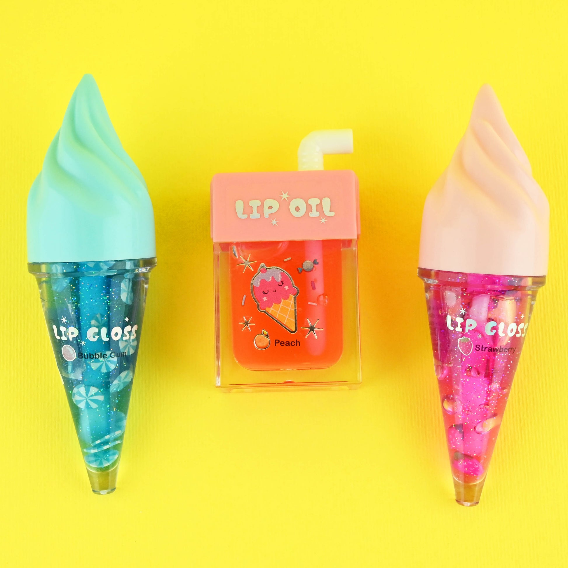 Läppglans glass 3-pack 6-9,5cm