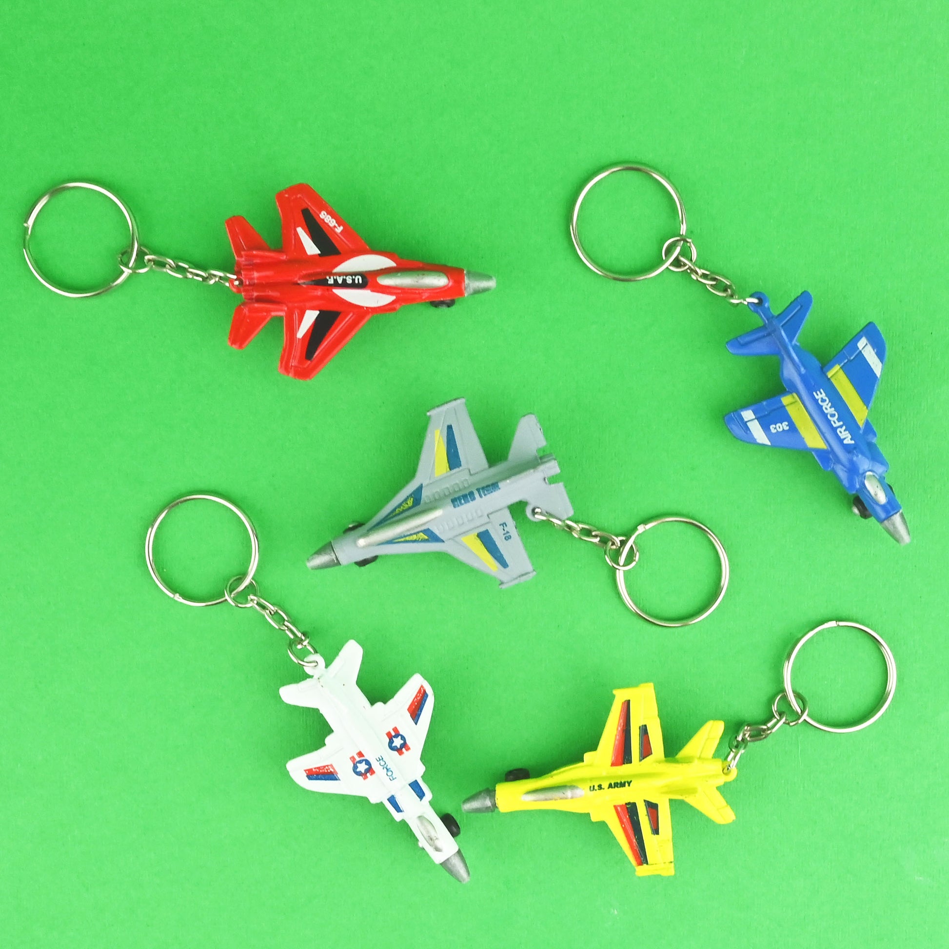 Nyckelring flygplan 6cm