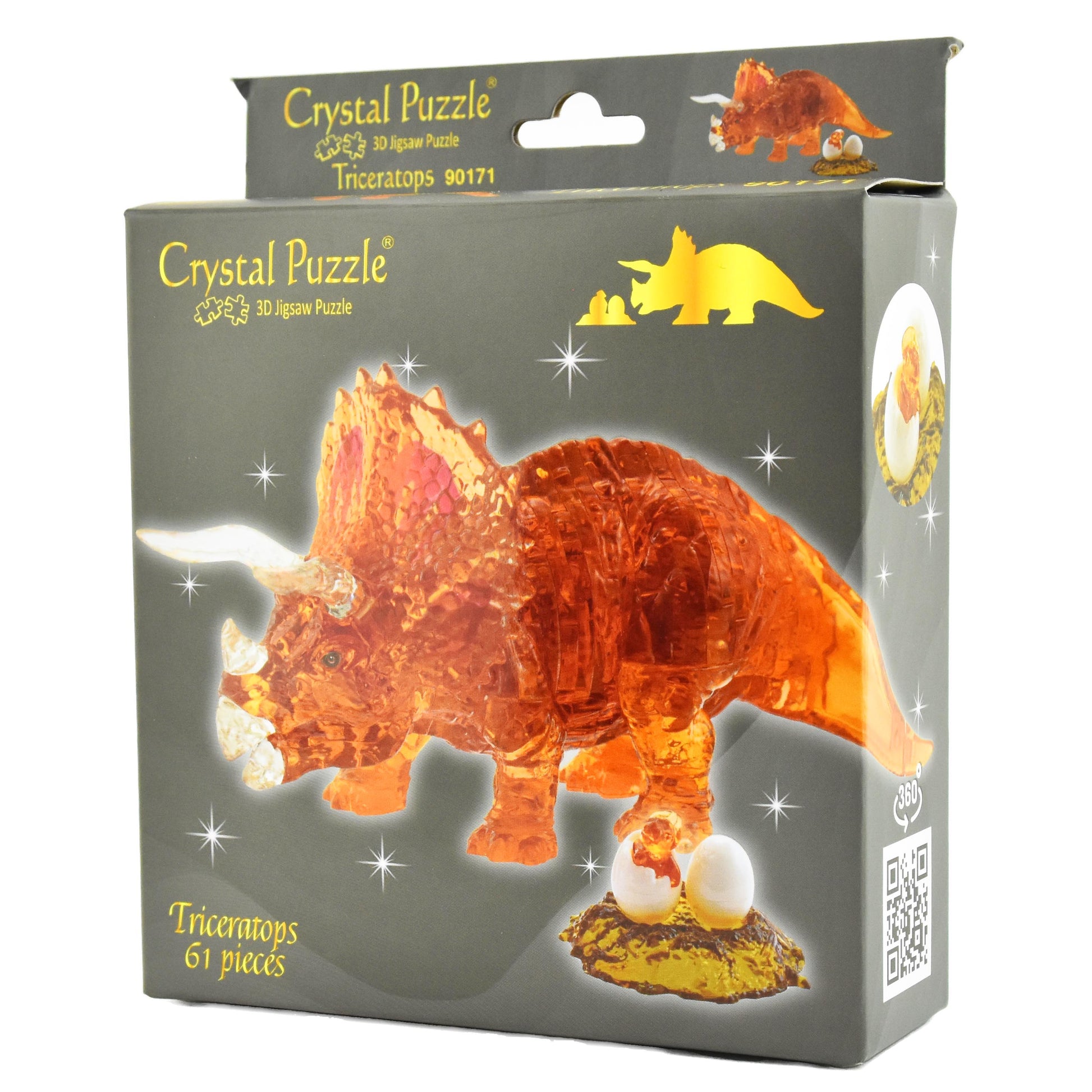 Kristallpussel triceratops 61 delar