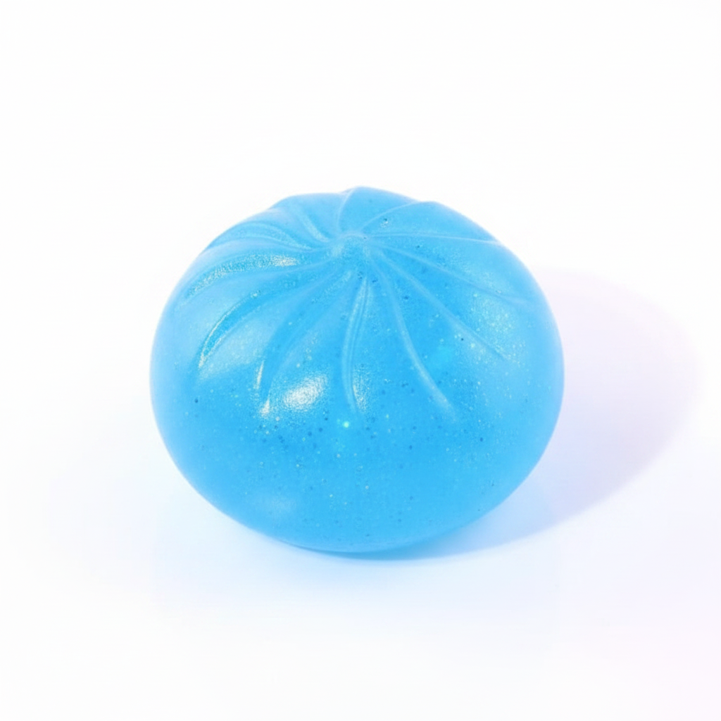 Glitterdumpling squishy i möjliga mysteryfärger – 1 st ingår