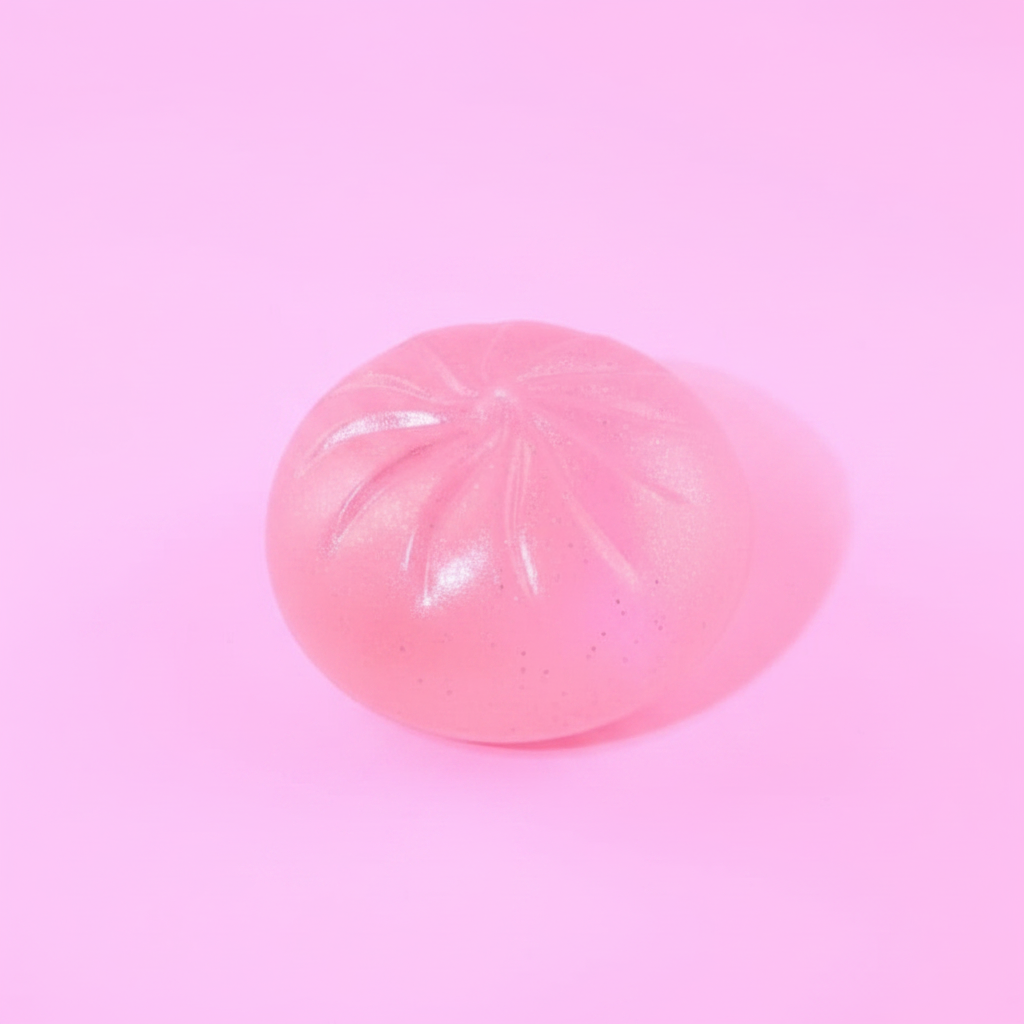 Glitterdumpling squishy i möjliga mysteryfärger – 1 st ingår